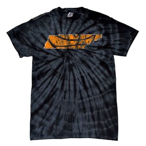 Tennessee Sports Fan Basketball In Knoxville State Outline Tie-Dye T-Shirt