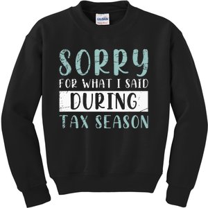 Tax Season Funny Tax Payer Audit CPA Accountant Gift Tax Kids Sweatshirt