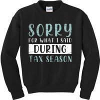 Tax Season Funny Tax Payer Audit CPA Accountant Gift Tax Kids Sweatshirt