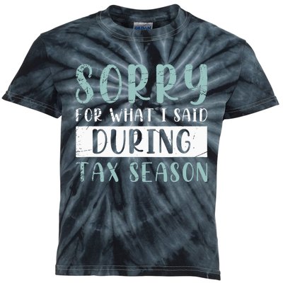 Tax Season Funny Tax Payer Audit CPA Accountant Gift Tax Kids Tie-Dye T-Shirt