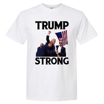 Trump Strong Fist Hand Us Vote Trump 2024 Survives Rally Garment-Dyed Heavyweight T-Shirt