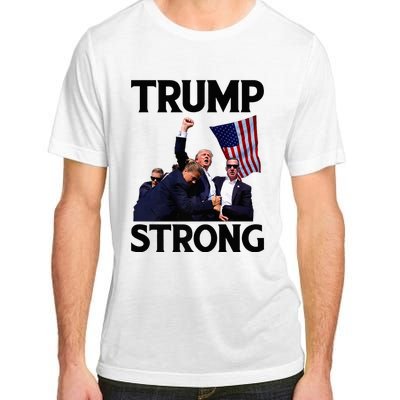 Trump Strong Fist Hand Us Vote Trump 2024 Survives Rally Adult ChromaSoft Performance T-Shirt