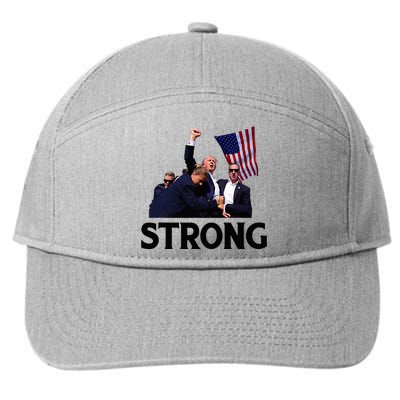 Trump Strong Fist Hand Us Vote Trump 2024 Survives Rally 7-Panel Snapback Hat