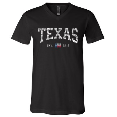 Texas State Flag V-Neck T-Shirt