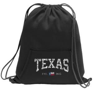 Texas State Flag Sweatshirt Cinch Pack Bag