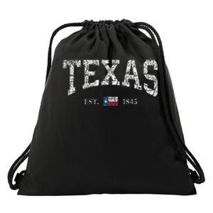 Texas State Flag Drawstring Bag