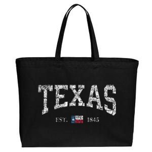 Texas State Flag Cotton Canvas Jumbo Tote