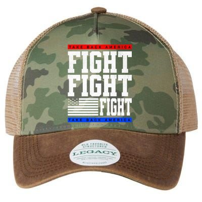 Trump Supporter Fight Merica Take It Back Election 2024 Gift Legacy Tie Dye Trucker Hat