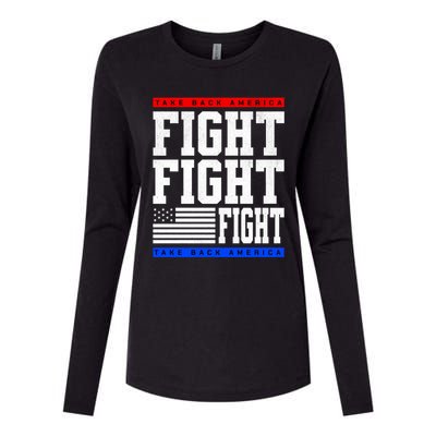 Trump Supporter Fight Merica Take It Back Election 2024 Gift Womens Cotton Relaxed Long Sleeve T-Shirt