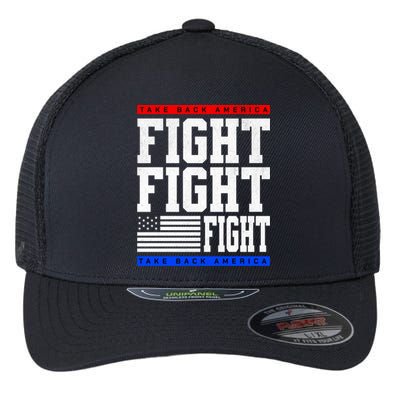 Trump Supporter Fight Merica Take It Back Election 2024 Gift Flexfit Unipanel Trucker Cap