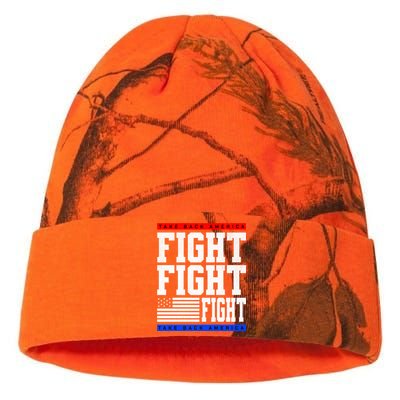 Trump Supporter Fight Merica Take It Back Election 2024 Gift Kati Licensed 12" Camo Beanie