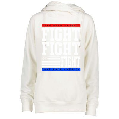 Trump Supporter Fight Merica Take It Back Election 2024 Gift Womens Funnel Neck Pullover Hood