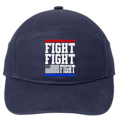 Trump Supporter Fight Merica Take It Back Election 2024 Gift 7-Panel Snapback Hat