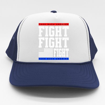 Trump Supporter Fight Merica Take It Back Election 2024 Gift Trucker Hat