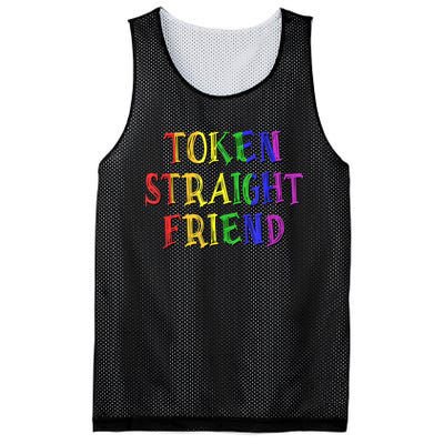 Token Straight Friend Rainbow Colors Mesh Reversible Basketball Jersey Tank