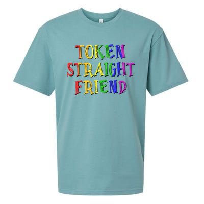 Token Straight Friend Rainbow Colors Sueded Cloud Jersey T-Shirt