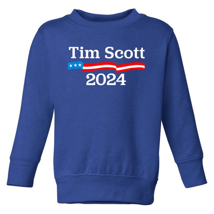 Tim Scott For President 2024 Election Toddler Sweatshirt