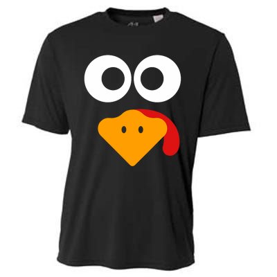 Thanksgiving Shirts For Turkey Face Family Cooling Performance Crew T-Shirt