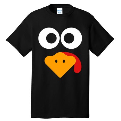 Thanksgiving Shirts For Turkey Face Family Tall T-Shirt