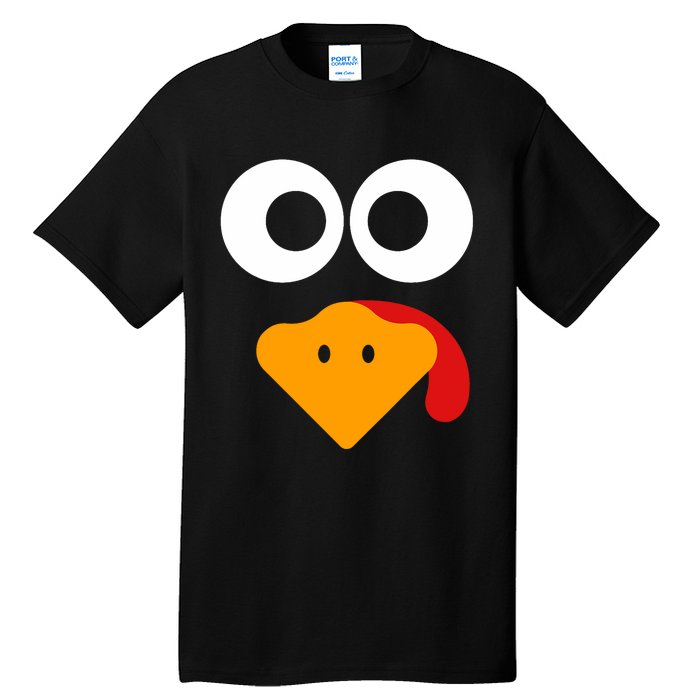 Thanksgiving Shirts For Turkey Face Family Tall T-Shirt