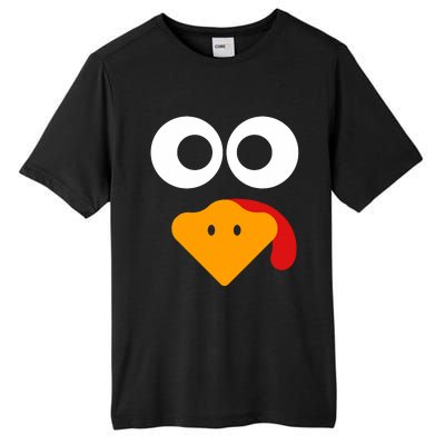 Thanksgiving Shirts For Turkey Face Family Tall Fusion ChromaSoft Performance T-Shirt