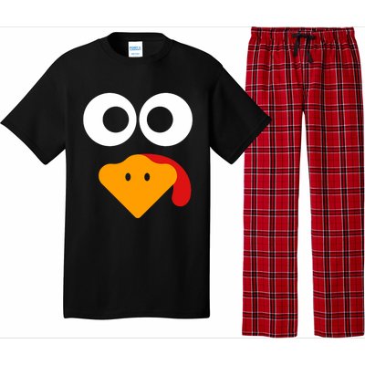 Thanksgiving Shirts For Turkey Face Family Pajama Set