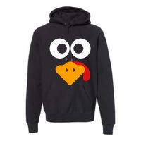 Thanksgiving Shirts For Turkey Face Family Premium Hoodie