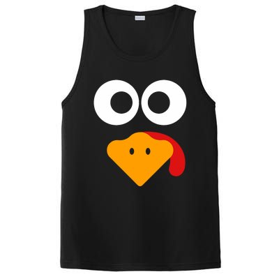 Thanksgiving Shirts For Turkey Face Family PosiCharge Competitor Tank