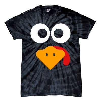 Thanksgiving Shirts For Turkey Face Family Tie-Dye T-Shirt