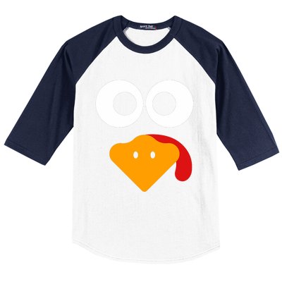 Thanksgiving Shirts For Turkey Face Family Baseball Sleeve Shirt