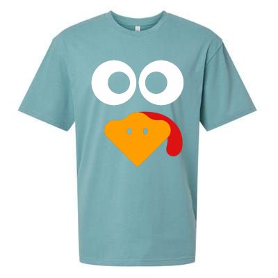 Thanksgiving Shirts For Turkey Face Family Sueded Cloud Jersey T-Shirt