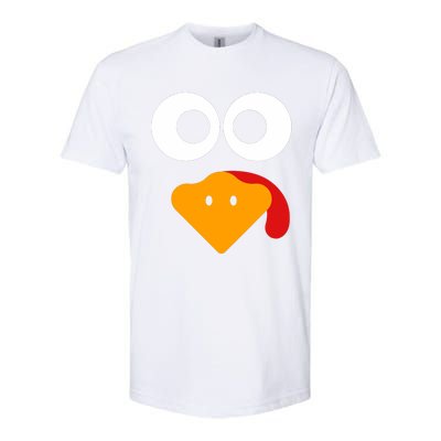 Thanksgiving Shirts For Turkey Face Family Softstyle CVC T-Shirt