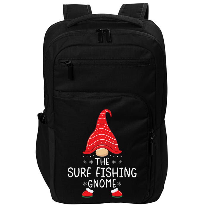 The Surf Fishing Gnome Xmas Family Matching Funny Christmas Impact Tech Backpack