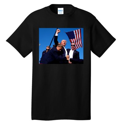 Trump Shot Fist Pump Tall T-Shirt