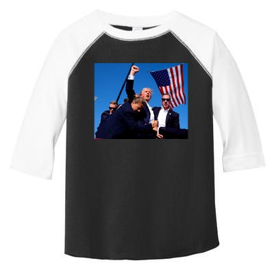 Trump Shot Fist Pump Toddler Fine Jersey T-Shirt