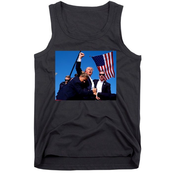 Trump Shot Fist Pump Tank Top