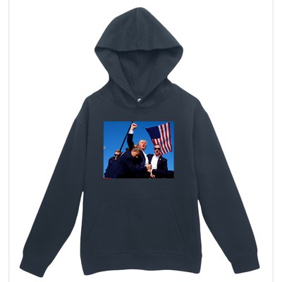 Trump Shot Fist Pump Urban Pullover Hoodie