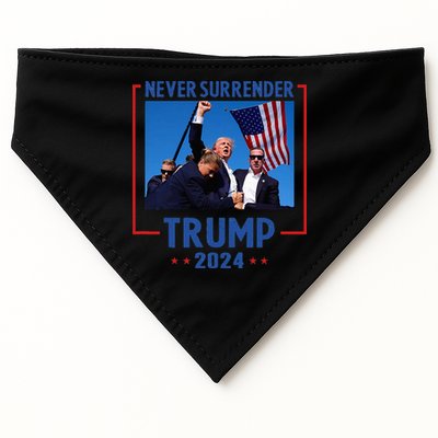 Trump Speech Fist In The Air Pennsylvania Trump 2024 USA-Made Doggie Bandana