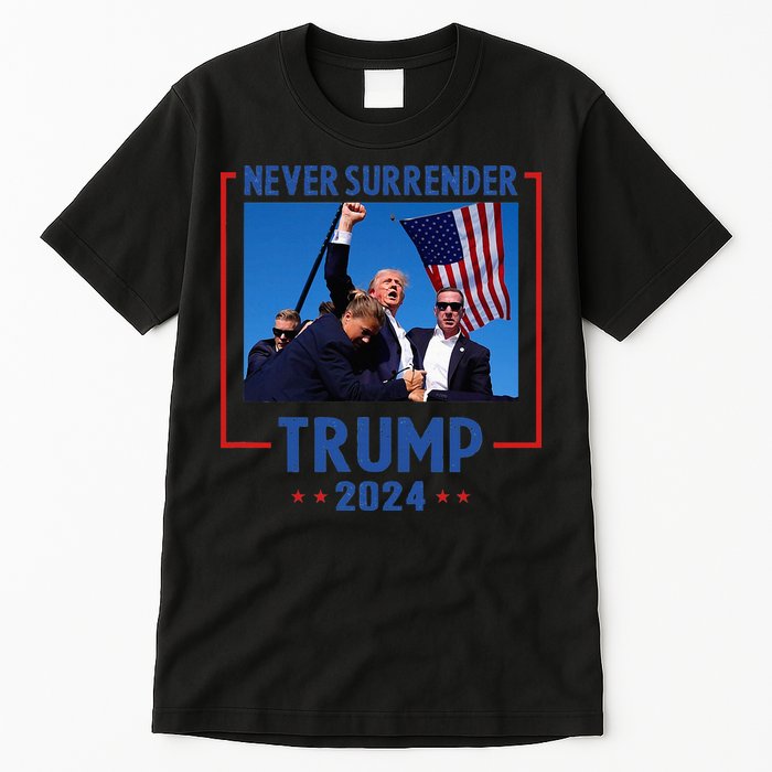 Trump Speech Fist In The Air Pennsylvania Trump 2024 Tall T-Shirt