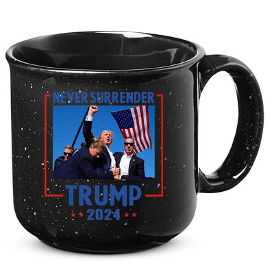 Trump Speech Fist In The Air Pennsylvania Trump 2024 15oz Campfire Ceramic Mug