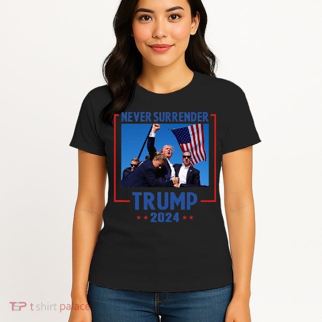 Trump Speech Fist In The Air Pennsylvania Trump 2024 Womens T-Shirt