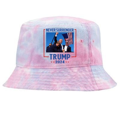 Trump Speech Fist In The Air Pennsylvania Trump 2024 Tie-Dyed Bucket Hat