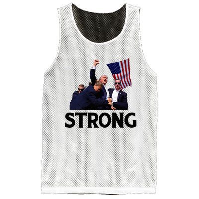 Trump Strong Fist Hand Us Vote Trump 2024 Survives Rally Mesh Reversible Basketball Jersey Tank