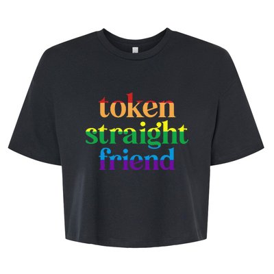 Token Straight Friend Bella+Canvas Jersey Crop Tee