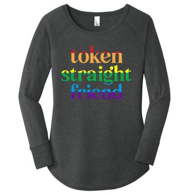 Token Straight Friend Women's Perfect Tri Tunic Long Sleeve Shirt