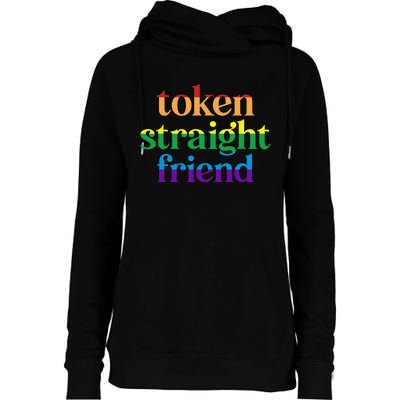 Token Straight Friend Womens Funnel Neck Pullover Hood