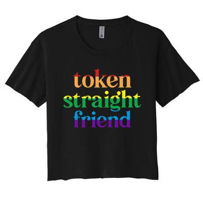 Token Straight Friend Women's Crop Top Tee