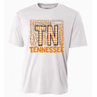 Tennessee State Flag Orange Plaid TN Cooling Performance Crew T-Shirt