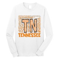 Tennessee State Flag Orange Plaid TN Long Sleeve Shirt