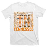 Tennessee State Flag Orange Plaid TN T-Shirt